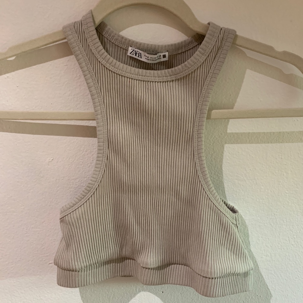 Grey crop top